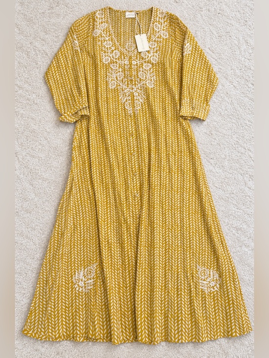 Julia Amory Dresses & Skirts - NWT! Chloe Caftan Saffron Dress women’s medium